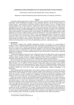A Multi-Head Attention Soft Random Forest for Interpretable Patient No-Show Prediction