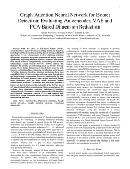 Graph Attention Neural Network for Botnet Detection: Evaluating Autoencoder, VAE and PCA-Based Dimension Reduction