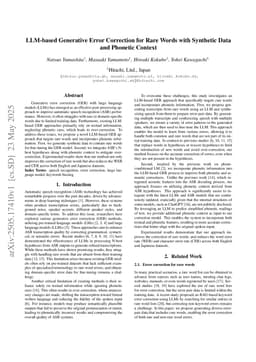 LLM-based Generative Error Correction for Rare Words with Synthetic Data and Phonetic Context