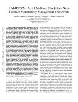 LLM-BSCVM: An LLM-Based Blockchain Smart Contract Vulnerability Management Framework