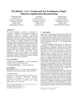 SEvoBench : A C++ Framework For Evolutionary Single-Objective Optimization Benchmarking