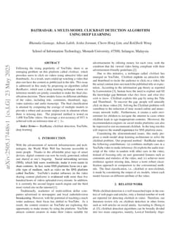 Baitradar: A Multi-Model Clickbait Detection Algorithm Using Deep Learning