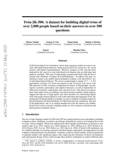 Twin-2K-500: A dataset for building digital twins of over 2,000 people based on their answers to over 500 questions