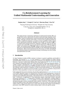Co-Reinforcement Learning for Unified Multimodal Understanding and Generation