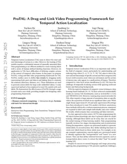 ProTAL: A Drag-and-Link Video Programming Framework for Temporal Action Localization