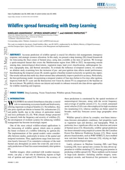 Wildfire spread forecasting with Deep Learning