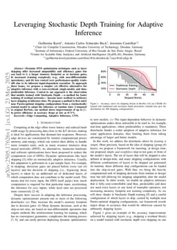 Leveraging Stochastic Depth Training for Adaptive Inference