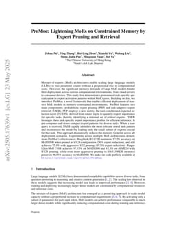 PreMoe: Lightening MoEs on Constrained Memory by Expert Pruning and Retrieval