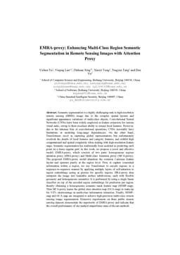 EMRA-proxy: Enhancing Multi-Class Region Semantic Segmentation in Remote Sensing Images with Attention Proxy