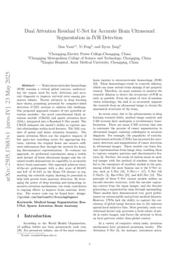 Dual Attention Residual U-Net for Accurate Brain Ultrasound Segmentation in IVH Detection