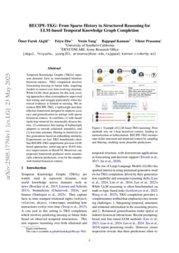 RECIPE-TKG: From Sparse History to Structured Reasoning for LLM-based Temporal Knowledge Graph Completion