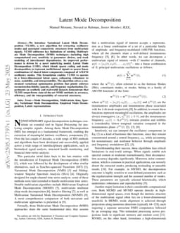 Latent Mode Decomposition