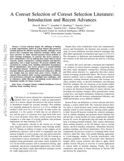 A Coreset Selection of Coreset Selection Literature: Introduction and Recent Advances