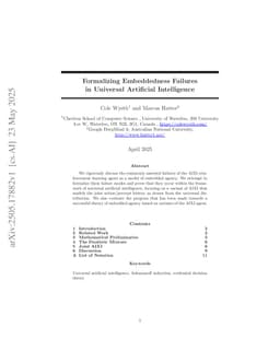 Formalizing Embeddedness Failures in Universal Artificial Intelligence