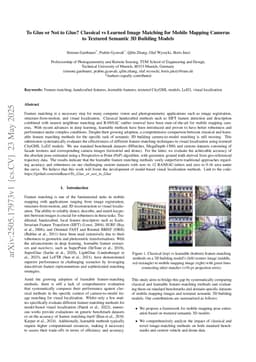 To Glue or Not to Glue? Classical vs Learned Image Matching for Mobile Mapping Cameras to Textured Semantic 3D Building Models