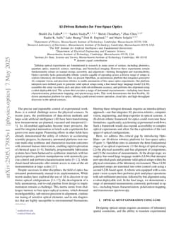 AI-Driven Robotics for Free-Space Optics