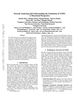 Towards Analyzing and Understanding the Limitations of VAPO: A Theoretical Perspective