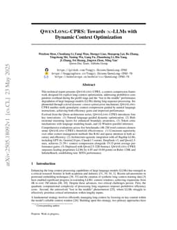 QwenLong-CPRS: Towards $\infty$-LLMs with Dynamic Context Optimization