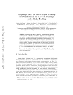 Adapting SAM 2 for Visual Object Tracking: 1st Place Solution for MMVPR Challenge Multi-Modal Tracking