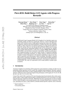 ProgRM: Build Better GUI Agents with Progress Rewards