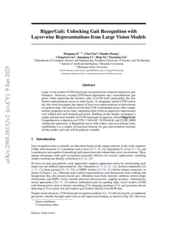 BiggerGait: Unlocking Gait Recognition with Layer-wise Representations from Large Vision Models