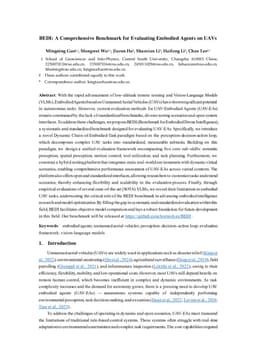 BEDI: A Comprehensive Benchmark for Evaluating Embodied Agents on UAVs