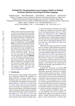 PerMedCQA: Benchmarking Large Language Models on Medical Consumer Question Answering in Persian Language
