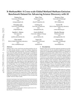 X-MethaneWet: A Cross-scale Global Wetland Methane Emission Benchmark Dataset for Advancing Science Discovery with AI