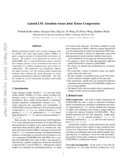 LatentLLM: Attention-Aware Joint Tensor Compression