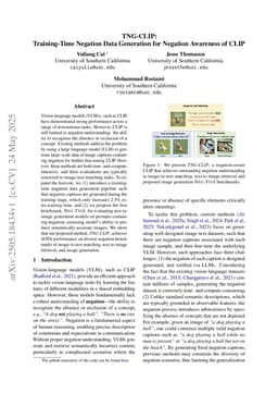 TNG-CLIP:Training-Time Negation Data Generation for Negation Awareness of CLIP