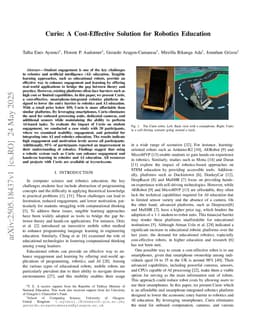 Curio: A Cost-Effective Solution for Robotics Education