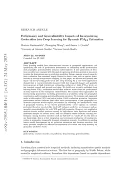 Performance and Generalizability Impacts of Incorporating Geolocation into Deep Learning for Dynamic PM2.5 Estimation