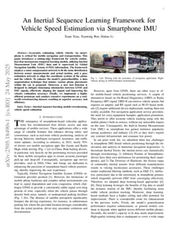 An Inertial Sequence Learning Framework for Vehicle Speed Estimation via Smartphone IMU