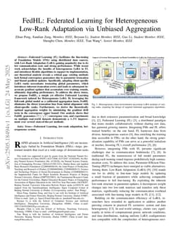 FedHL: Federated Learning for Heterogeneous Low-Rank Adaptation via Unbiased Aggregation