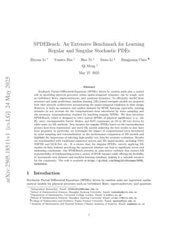 SPDEBench: An Extensive Benchmark for Learning Regular and Singular Stochastic PDEs