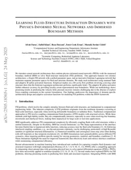 Learning Fluid-Structure Interaction Dynamics with Physics-Informed Neural Networks and Immersed Boundary Methods