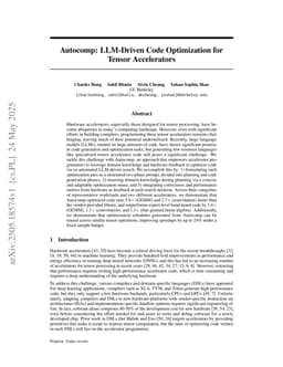 Autocomp: LLM-Driven Code Optimization for Tensor Accelerators