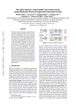 The Silent Saboteur: Imperceptible Adversarial Attacks against Black-Box Retrieval-Augmented Generation Systems