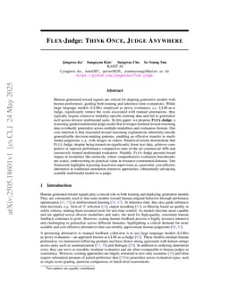Flex-Judge: Think Once, Judge Anywhere