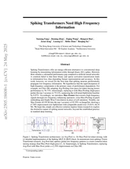Spiking Transformers Need High Frequency Information