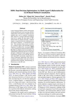 DDO: Dual-Decision Optimization via Multi-Agent Collaboration for LLM-Based Medical Consultation