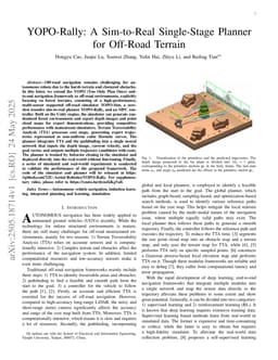 YOPO-Rally: A Sim-to-Real Single-Stage Planner for Off-Road Terrain