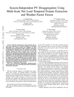 Season-Independent PV Disaggregation Using Multi-Scale Net Load Temporal Feature Extraction and Weather Factor Fusion