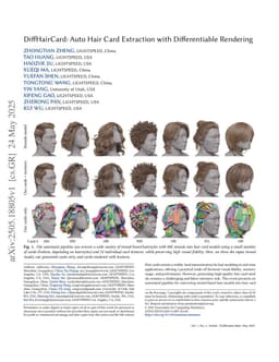 DiffHairCard: Auto Hair Card Extraction with Differentiable Rendering