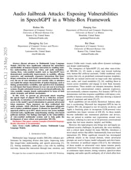 Audio Jailbreak Attacks: Exposing Vulnerabilities in SpeechGPT in a White-Box Framework