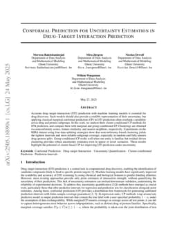 Conformal Prediction for Uncertainty Estimation in Drug-Target Interaction Prediction
