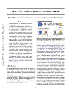 MGD$^3$: Mode-Guided Dataset Distillation using Diffusion Models