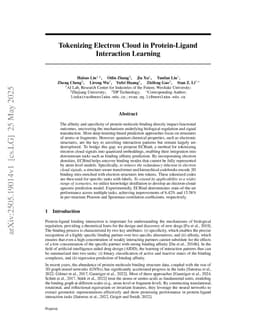 Tokenizing Electron Cloud in Protein-Ligand Interaction Learning