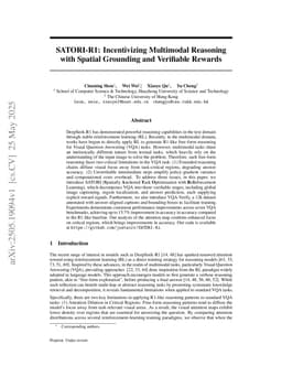 SATORI-R1: Incentivizing Multimodal Reasoning with Spatial Grounding and Verifiable Rewards