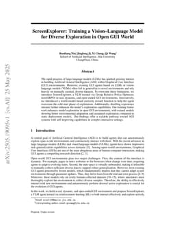 ScreenExplorer: Training a Vision-Language Model for Diverse Exploration in Open GUI World